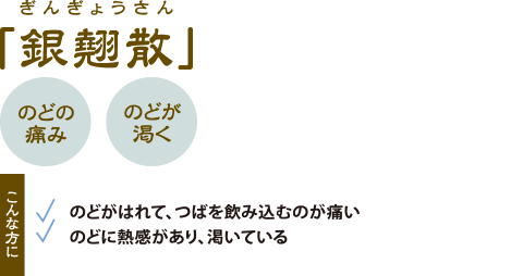 「銀翹散」ぎんぎょうさん